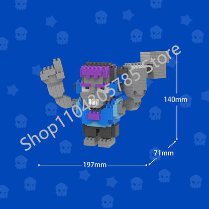 Mini Anime Brawl Stars Figures Pack Fashion Original Decorations Cartoon Heroes Model Dolls Boys Christmas Gifts Collectible