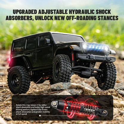JHD For JJRC C8801 PRO 1:18  Rc Three Level Adjustment Dual Speed Gearbox 4WD C8801 Suspension Off-Road Car With More Battery