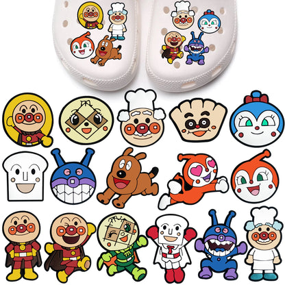 16-100Pcs Cartoon Series Shoe Charms For Slides Clog Sandals Shoe Decoration Accessories Buckle For Kids Christmas Birthday Gift