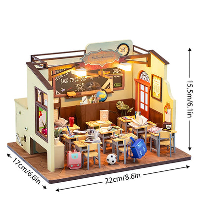 Mini DIY DollHouses Kit Flower House Handmade 3D Puzzle Assembly Building Toys Home Bedroom Decoration With Furniture Doll House