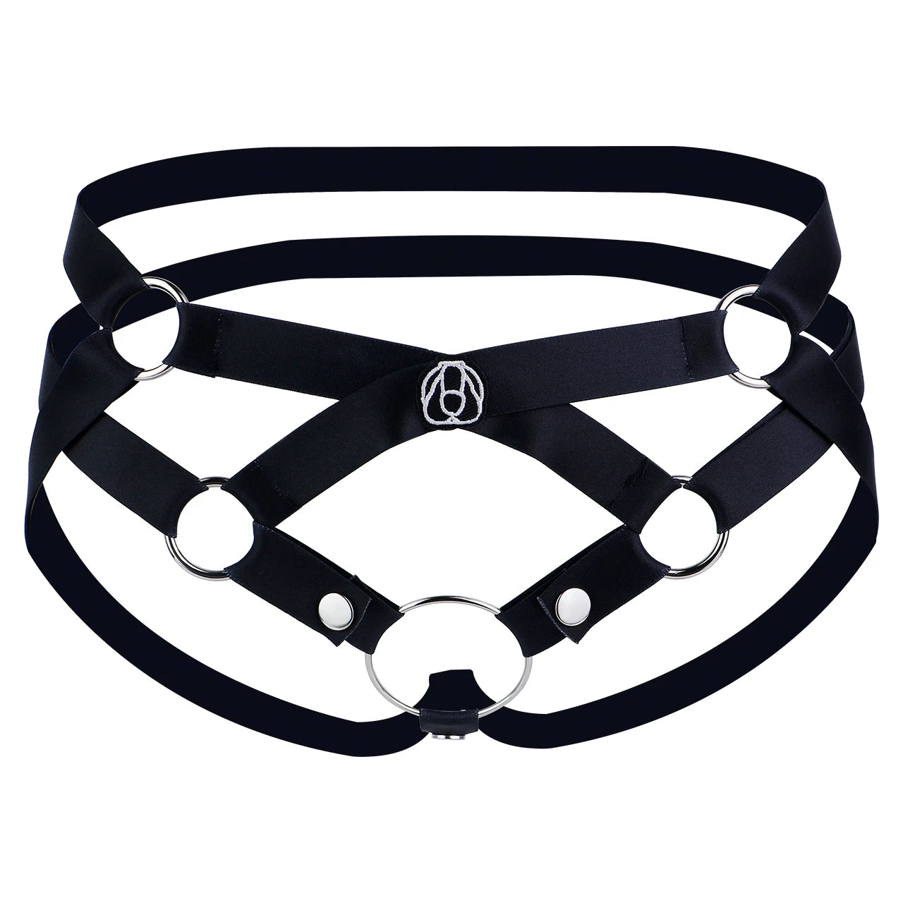ANOSX Auxiliary Chastity Belt For Male Chastity Cage Elastic Band Underwear Male Harness With Scrotum Ring Bondage Hollow Pants