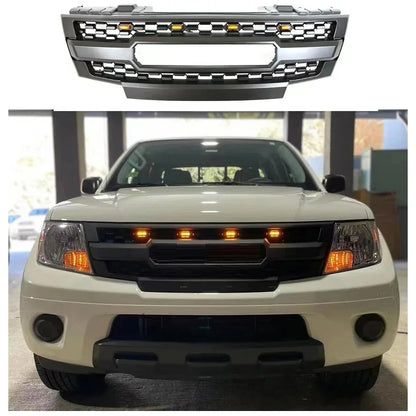 For Navara Frontier 2005-2008 Frontier D40 2009 2010 2011 2012 2013-2016 Front Racing Grill Center Grille Auto Parts Refit Grid