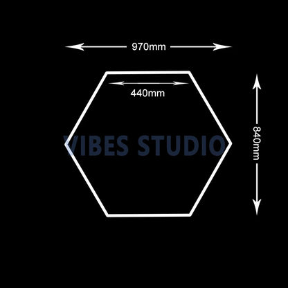 Garage Hexagon LED Light 50000H 6500K Ultra Bright for Home Gym Barbershop Car Detailing Bar Basement Workshop Ceiling Lighting