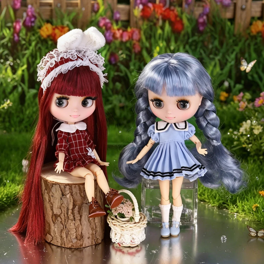 ICY DBS Middie Blyth Doll 1/8 Scale BJD Jointed White Skin with Matte Finish and Cute Outfit 20 cm Doll Toy Gift for Girls
