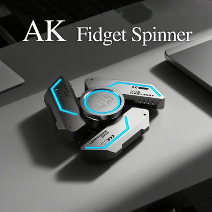 Metal Fidget Spinner Glow in the Dark Quiet Bearings, Stress Relief Toy for Kids & Adults, Cool Gift for Anxiety Relief