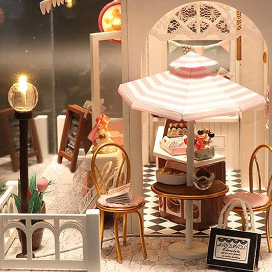DIY Miniature Whimsy Dollhouse Kit 3D Puzzle Furniture Assembly Model Doll House Educational Wooden Toys For Xmas Gifts