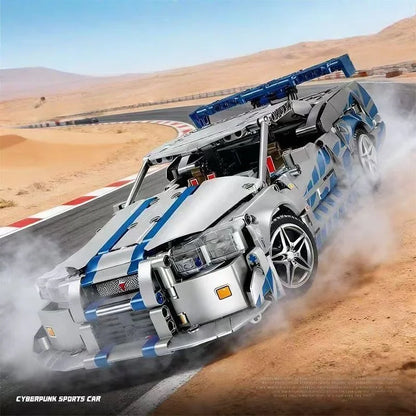 New technology racing car building blocks, creative MOC supercar building blocks, DIY model kit gifts for teenagers, boys, adult