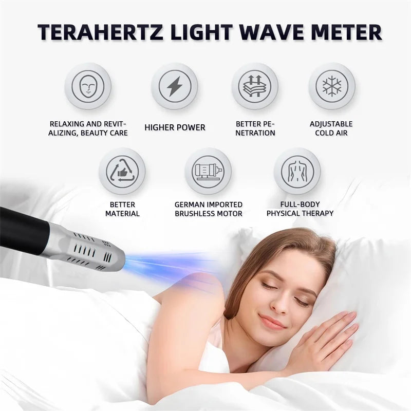 Iteracare DS-808 Premium Blow Machine Electric Heating High Frequency Terahertz 1200W Hot Cold Air Light Massager Wave Cell