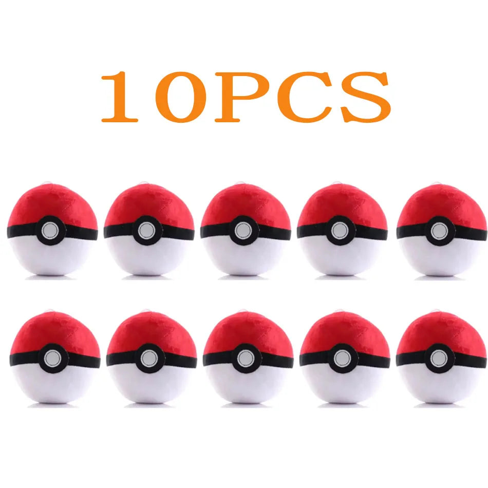 10pcs Pokemon Official Plush Toy - Charmander, Squirtle, Pikachu Plush, Bulbasaur Stuffed Animal Toy, Pokemon Doll Birthday Gift