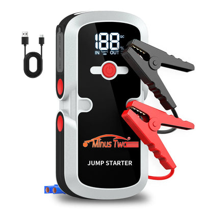 All Engine Portable Jump Starter, Car Battery Booster Power Bank, USB Fast Charging & LED Flashlight Emergency Kit