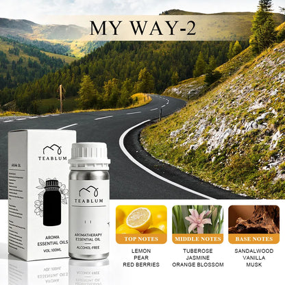TEABLUM 100ML Aromatic Hotel Essential Oil Hotels Home Air Freshener Pure Plant Essential Oil Alcohol Free for Electric Diffuser