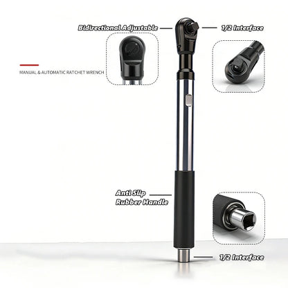 Manual & Automatic Self-Contained Ratchet Extended Wrench, Electric Extension Car Wrench,Four-wheel Alignment Angle Adjustment
