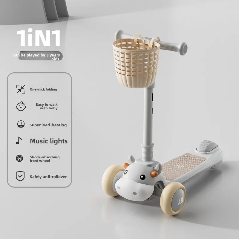 6-in-1 Toy Scooter for Boys and Girls – Children’s Scooter, Ideal for Developing Children’s Balance