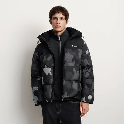 Semir Down Jacket Men Three-Resistant Outerwear Couple Winter Outfit 2025 New Hooded Top Anti-Static Men's Clothing