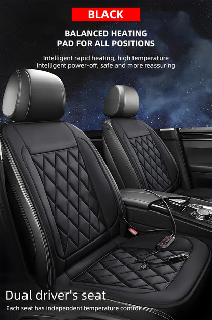12V Car Heating Seat Cushion Seat Covers Winter Car Seat Heater  Car Accessories Heating Pads Universal Available In Black Red