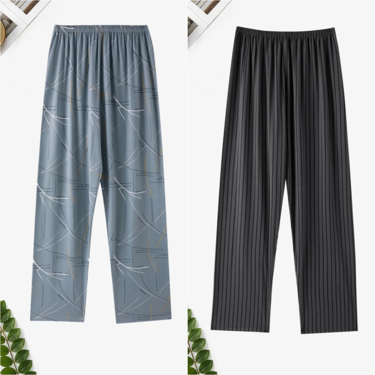 Pajama Pants Men's Pants Autumn and Winter 2025 New Loose Pants Printed Spring & Fall Home Pants