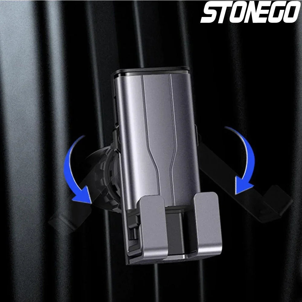 Hands Free Car Mount Phone Holder for Automobile Vehicle Adjustable Universal Car Phone Holder Compatible with Most Smartphones