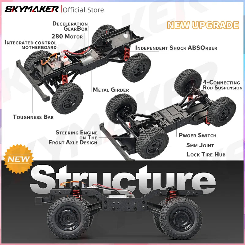 New MN99S V2 1:12 Scale MN Model RTR RC Car 2.4G 4WD RC Rock Crawler MN98 MN99 Defender Pickup Remote Control Truck Toys