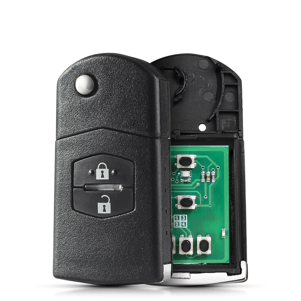KEYYOU With Battery 433MHz Remote key Car Starter ID63-80bit For Mazda 2 3 5 6 for Mitsubishi system SKE126-01 SKE126-A1 3Button
