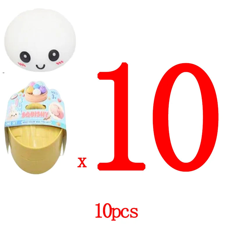 In stock hot sales 6 Cm Giant Dumpling 4 Inch Dumpling Stress Bun Anxiety Soft Decompression Dough For Adults Skateboard