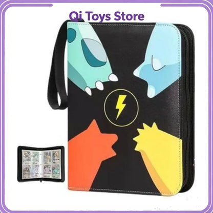 Pu Zipper Photo Album File Card Bag 400pcs & 900pcs Binder Pokemon Card Album Collection Book Anime Figure Album Birthday Gift