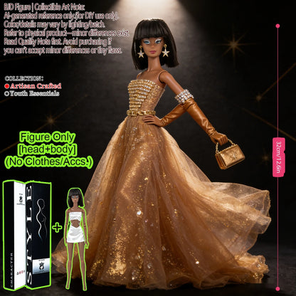1/6 Scale Fashion BJD Doll 12 Joint Articulated Body Art Collection Doll For Home Decor