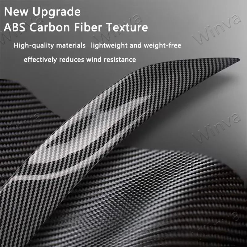 For Tesla Model Y Juniper 2025 2026 Spoiler High Performance Trunk Wings Matte ABS Carbon Pattern Tail Car Modified Accessories