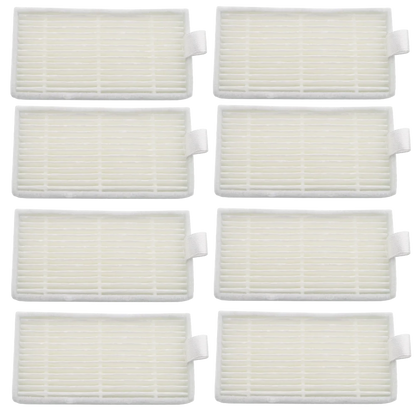HEPA Filter Side Brush Mop Pads For ILIFE V5s Pro, V5s, V5, V3s Pro, V3s, V3, V50 V55 Robot Vacuum Cleaner, For ZACO V5sPro