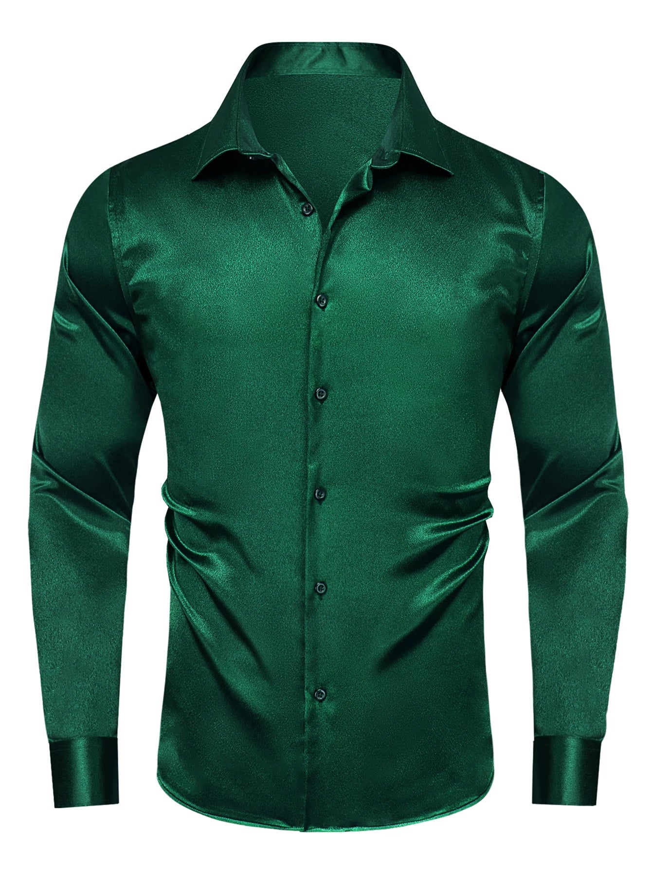 Hi-Tie Stain Mens Shirts Casual Long Sleeve Dress Shirt Blouse for Male Wedding Gift Party Teal Pink Red White Grey 15 COLORS