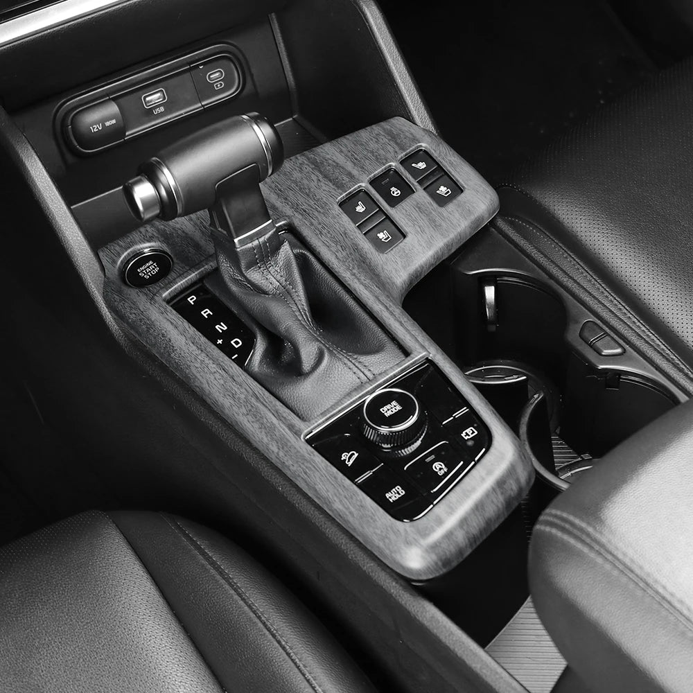 Car Center Control Panel For Tuning Kia Sportage NQ5 2022 2023 Left Hand Drive Gear Shift Cover Central Decal Protection