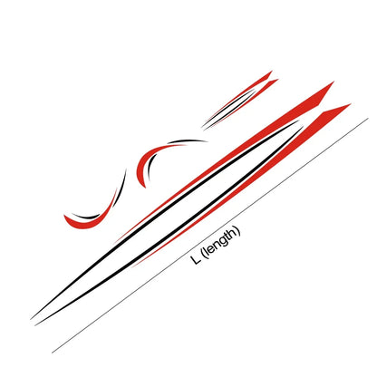 Car Body Side Stickers Graphics Stripes Decal For Camper Van Rv Motorhome Minivan Cargo Panel Trunk Bus Auto Para Accessories
