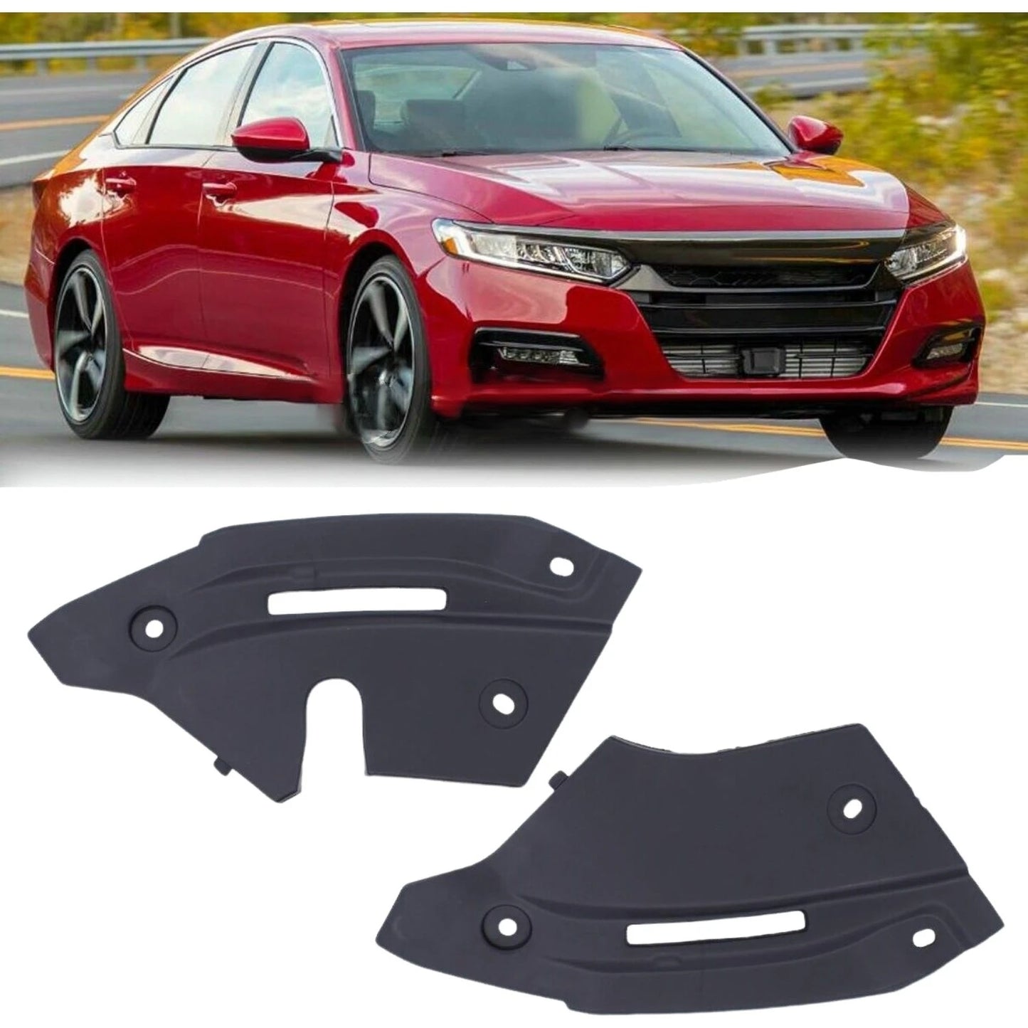 1 Pair Front Grille Cover For 2018-2022 Honda Accord Racing Grills Plastic Auto Accessories Parts 71169-TVA-A00 71164-TVA-A00