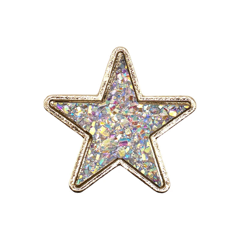 1pcs Golden Metal Shoe Charms Flowers Butterfly Shoe Decorations Four-leaf Clover Hearts Star Pins for Women Girls Favor Gifts