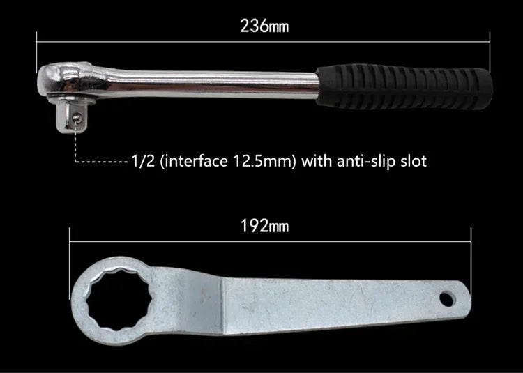 EAFC 23 Pcs/Set Car Oil Filter Cap Removal Wrench Socket Set 1/2" 12.5mm Ratchet Spanner Car Hand With Case Auto Remover Tool