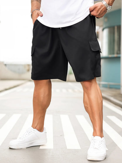 plus Size Men's Casual Trendy Workwear Shorts Comfortable Loose Fit Utility Pants for Men