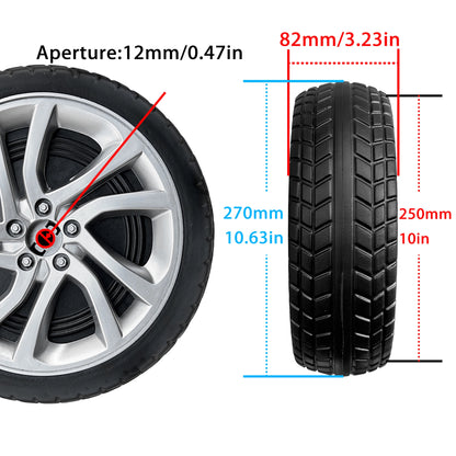 25CM/10in 33CM/13in PU Solid Rubber Soft Tire for Children's Ride on Toys Car ﻿Alligator Tires Wheels Upgrade Replacement Parts