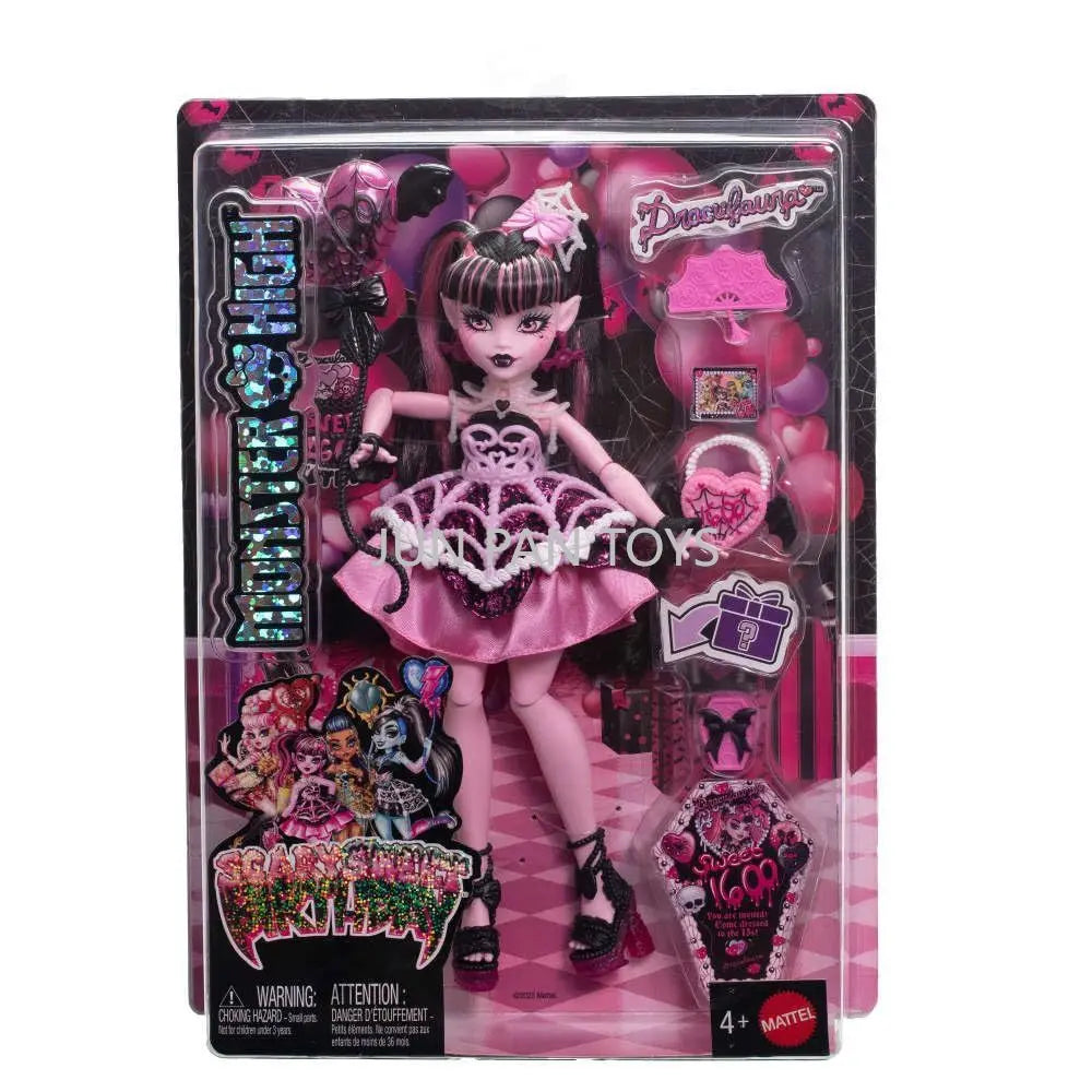 Original Monster High Fest Scary Sweet Birthday Prom Party Secrets Garden Wednesday Addams Collectible Fashion Doll Kid Gift Toy