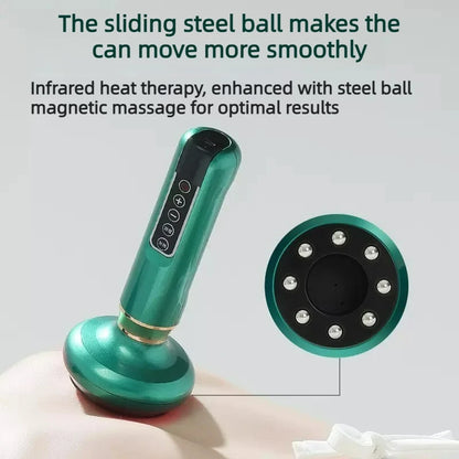 Electric Massager, Anti Orange Peel Tissue Suction Can, Beauty And Health Scraping, Infrared Thermal Slimming Massage Thera