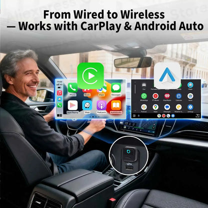 Ottocast Mini Pico Wireless CarPlay Android Auto Adapter Cube Dongle Bluetooth Car Accessories for VW MG Kia Toyota Hyundai Audi