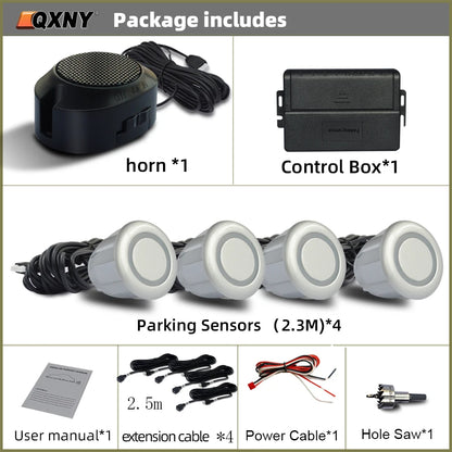 Parktronic Front Parking Sensor Kit For A Special Purpose,  Vehicle Backup Radar Assistant System Buzzer Alarm Volume Universal