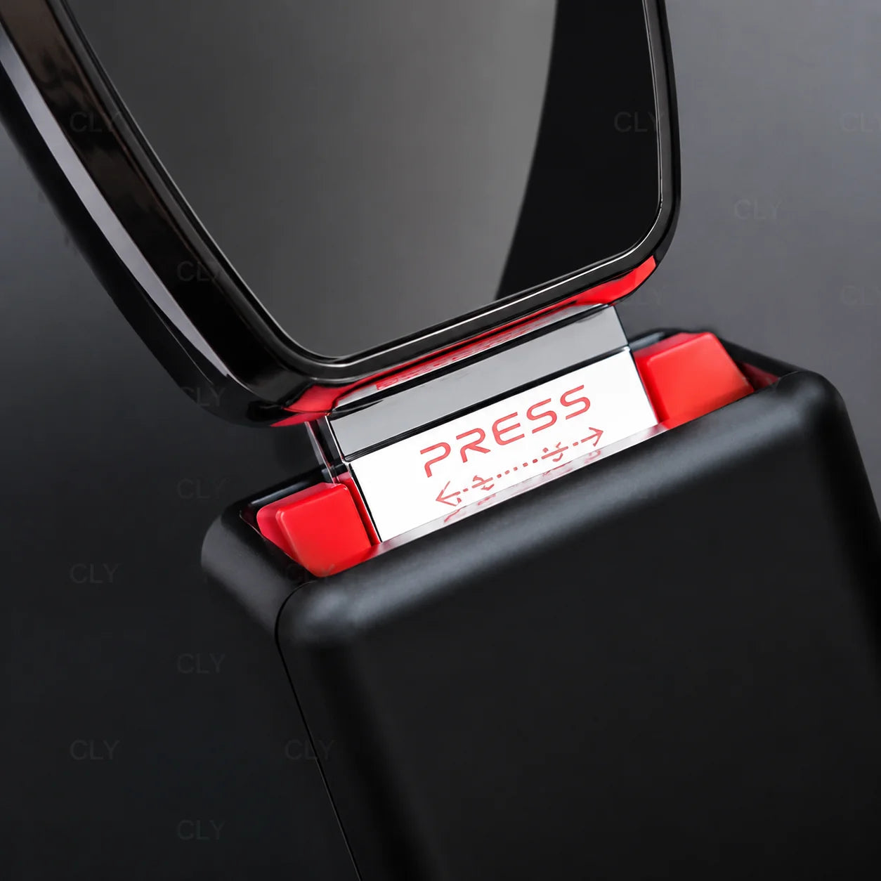 Car seat belt alloy safety belt extension connector car rear safety buckle holder plug-in belt clip