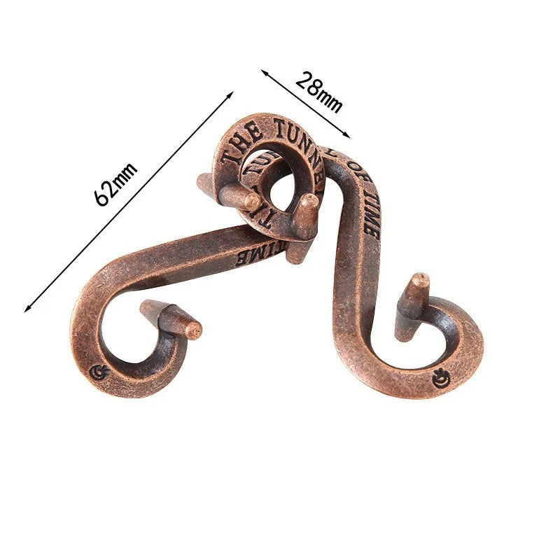 Lock Puzzles Classic IQ Metal Brain teaser Magic Baffling Puzzles Game Toys For Children Adults Funny Gifts Metal Puzzle