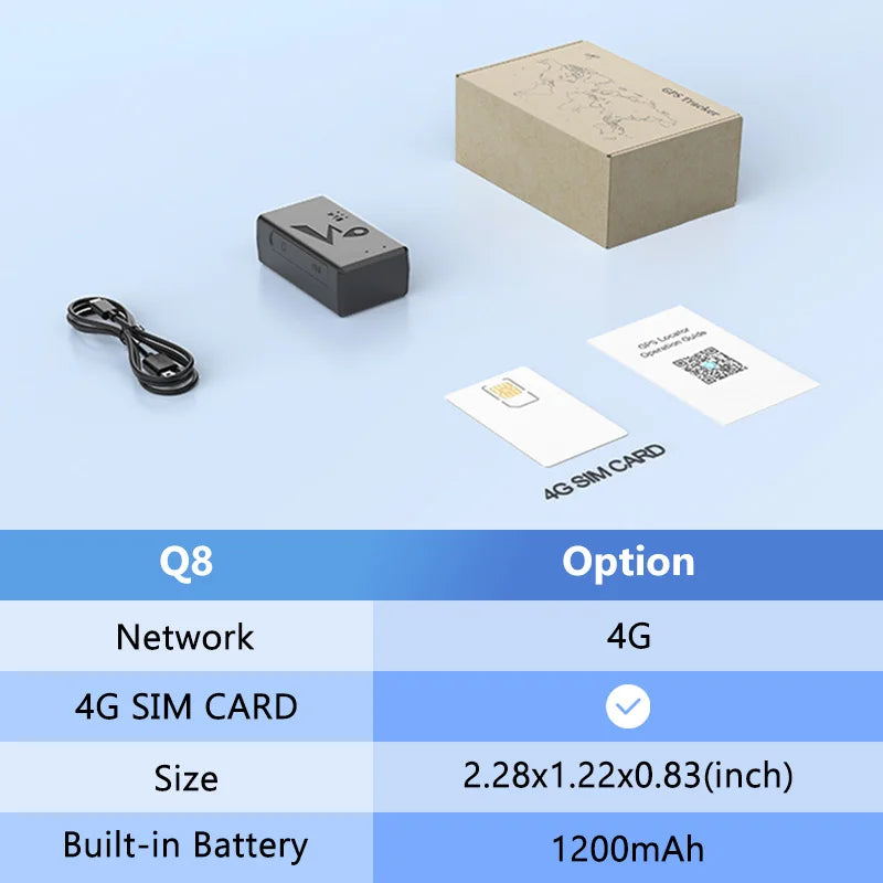 4G GPS Tracker Car 10000/20000mAh Vehicle GPS Locator Real-time GPS Tracking Device Long Standby Vibration Alarm Location APP