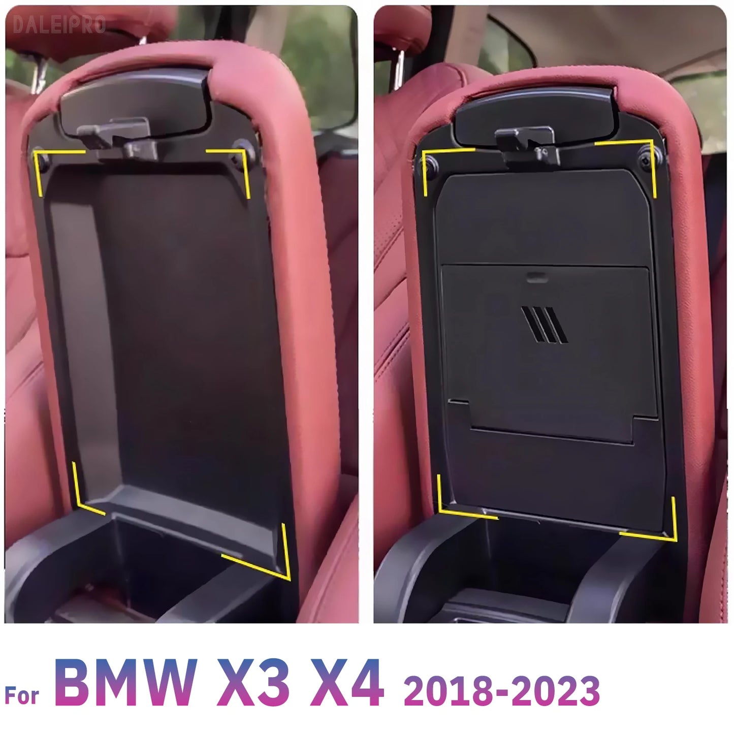 For BMW X3 G01 X4 G02 2018 2019 2020 2021 2022 2023 Privacy Item Storage Box Armrest Hidden Storage Box Organizer X3 Accessories