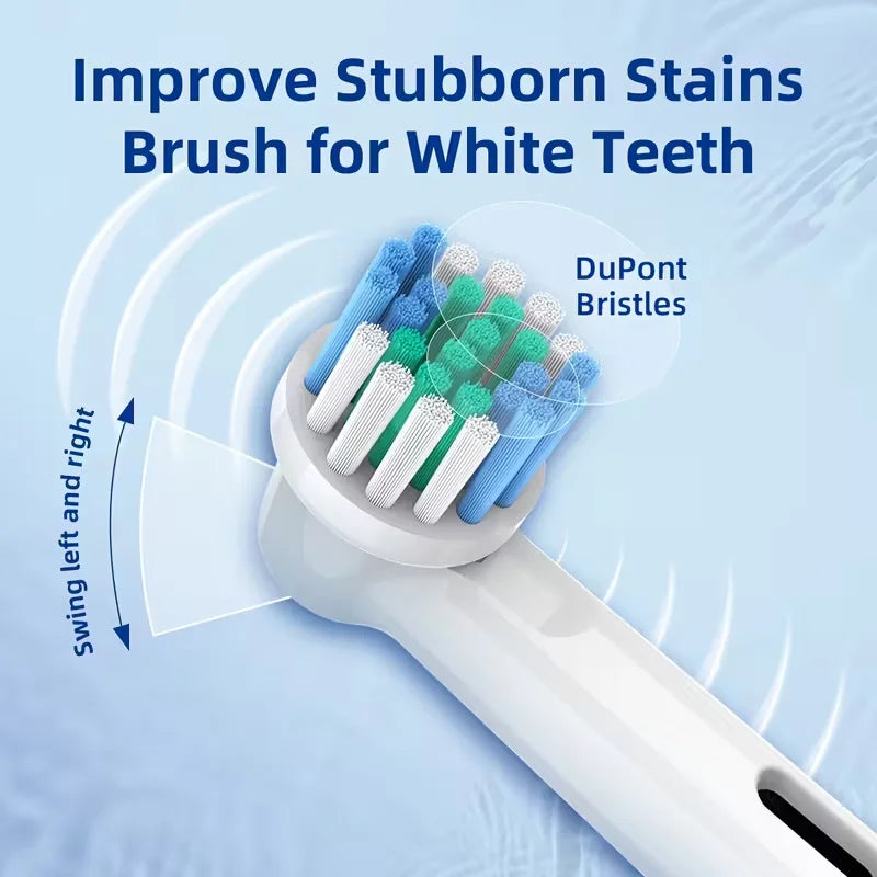 Replacement Brush Heads For Oral-B Electric Toothbrush Fit Advance Power/Pro Health/Triumph/3D Excel/Vitality Precision Clean