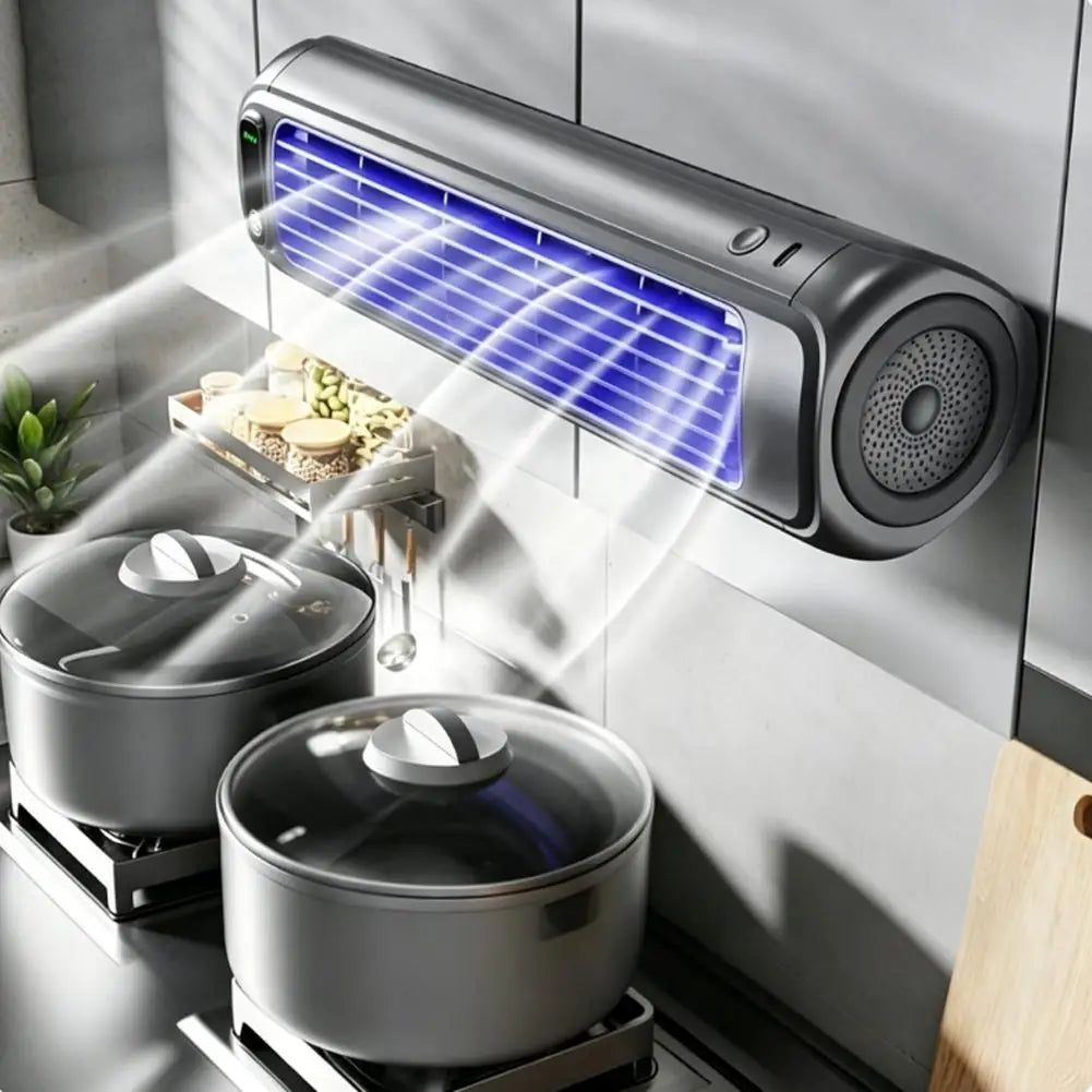 Portable Air Conditioner Fan Rechargeable Wall Mounted Small Fan Non-drilling Silent Summer Cooling Fan