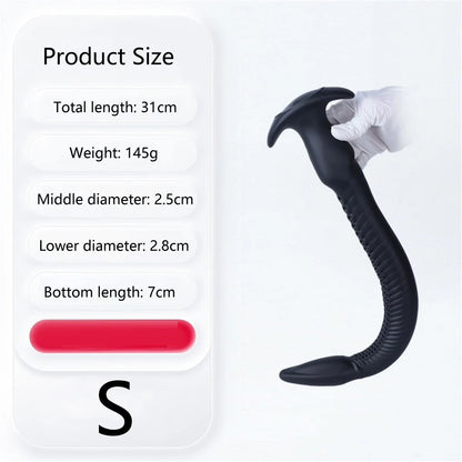 Eel Tentacle Anal Plug Long Monster Dildo Soft Liquid Silicone Anal Dilator Sex Toy For Women's Men's Anal Massage Adult Product