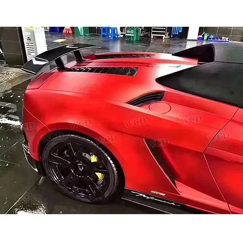 Carbon Fiber Rear Spoiler for  Gallardo LP550 LP560 LP570 Rear Trunk Lip Tail Wing Spoiler Car Bodykit