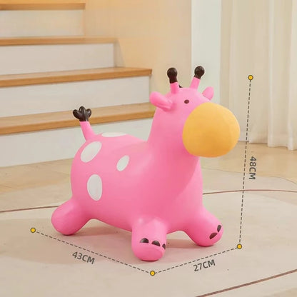Animal Inflatable Bouncy Horse Hopper Soft Vaulting Horse Bouncer PVC Jumping Leech Ride on Baby Play Toys Balance Training