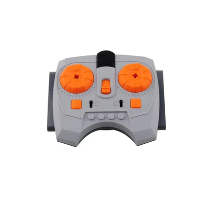 4-in-1 Technical MOC Building Blocks Power Functions Bundle: Train Motor + IR Remote Control + Receiver + Battery Box Case